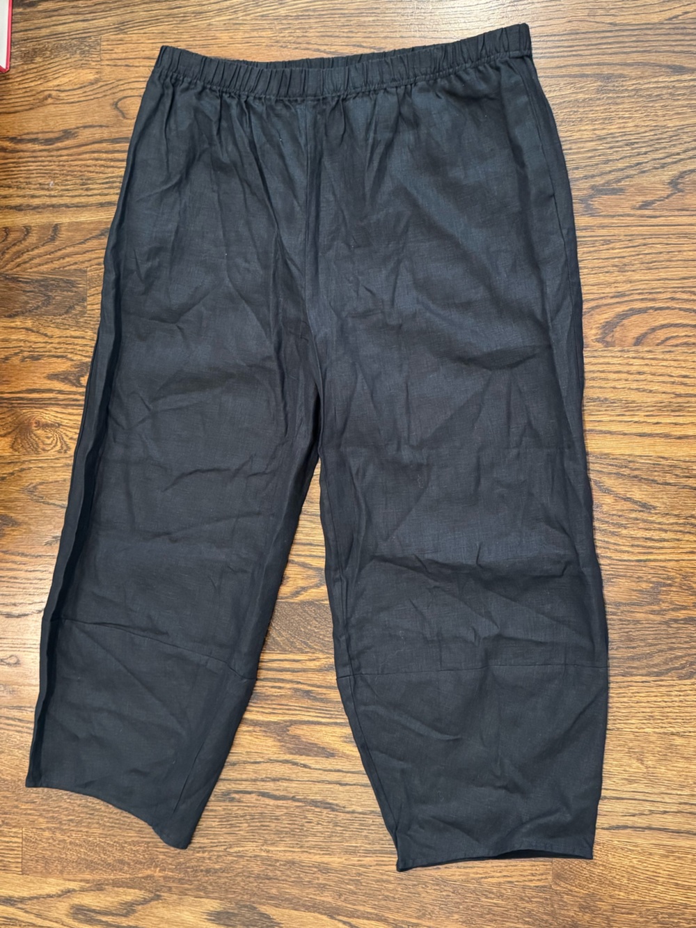NWT LINTICO XXL Black Linen Pants